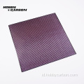 0.5mm Twill menenun lembar laminasi serat karbon